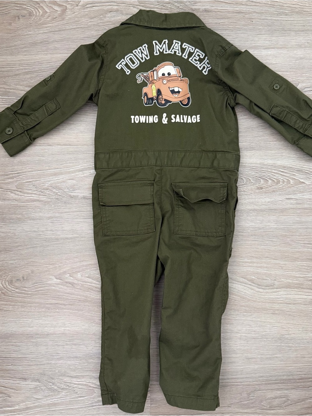 GAP Disney CARS Tow Mater Utility Jumpsuit Size 2